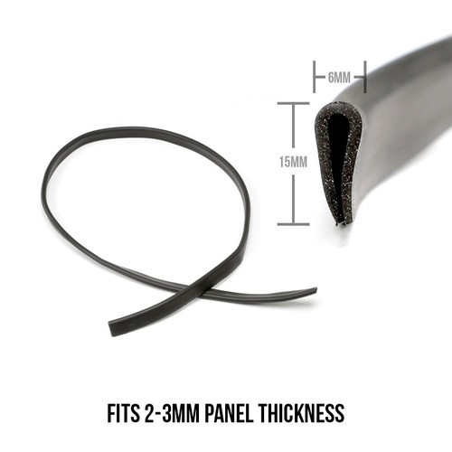Universal black rubber - universal, edge