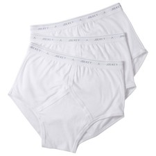 3 Pack Jockey Y Front Briefs Mens Comfy Cotton Underwear Undies Boxer Bulk White