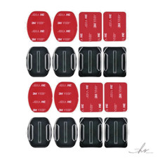 GoPro HERO Adhesive Mount Kit 3M Sticky Base Pads Flat & Curved Helmet Set 8pcs