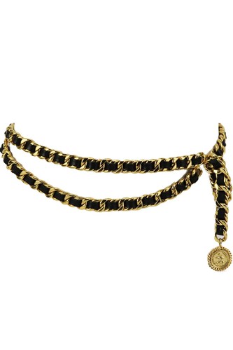 Chanel vintage leather trimmed - vintage,