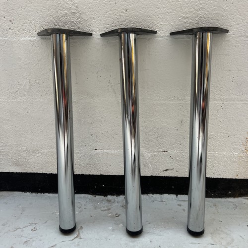 Chrome adjustable table leg - chrome,