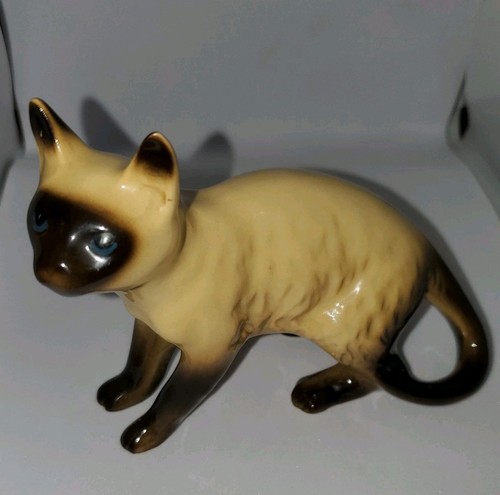 Vintage ceramic siamese cat - ceramic,