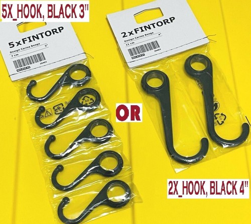 Ikea fintorp hook black - fintorp,