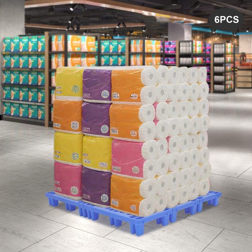 Plastic floor pallet blue - pallet,