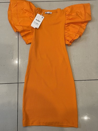Orange zara dress - dress, size