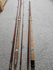 2x Vintage Fishing Rods. One About 11.3ft Other Around 13.4ft