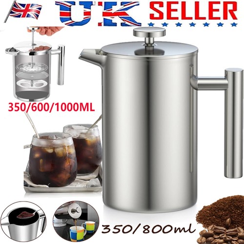 Stainless steel cafetiere - stainless,