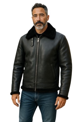 Men aviator black real - men's, b3