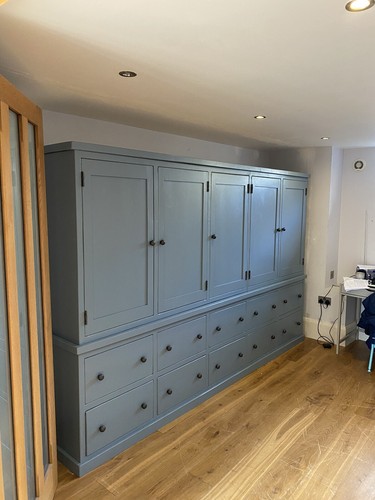 Handmade rustic kitchen larder - rustic,