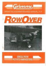 Grimme Potato Harvester Row Over Operators Manual
