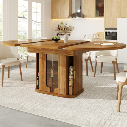 Extendable dining table round - dining,