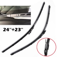 Pair Front Window Windscreen Flat Wiper Blades Fit For BMW 5 6 Series 2003-2010