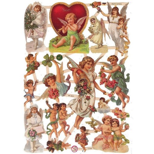 Vintage style angel paper - angel,