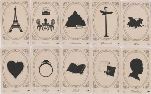 Lenormand silhouettes cards - silhouettes, 36