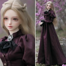 1/3 BJD Female Beautiful Resin Ball Jointed Dolls Face Makeup Dress Normal Skin