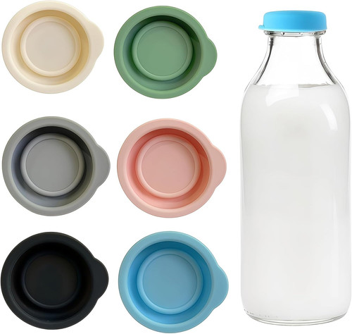 Milk bottle tops airtight - bottle,