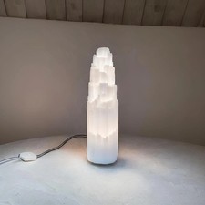 Selenite Crystal Lamp Mountain