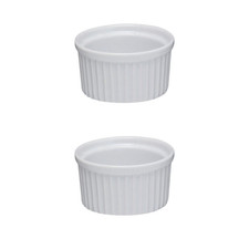 White Ceramic Ramekin Dish 9cm