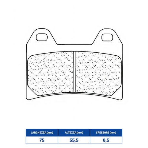 Sintered front brake - brake, for