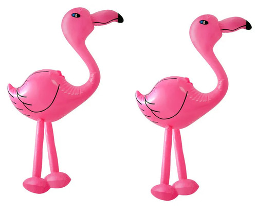 Inflatable pink flamingo - pink,