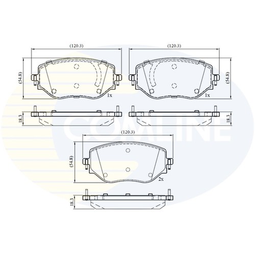 Brake pads set - for, dacia