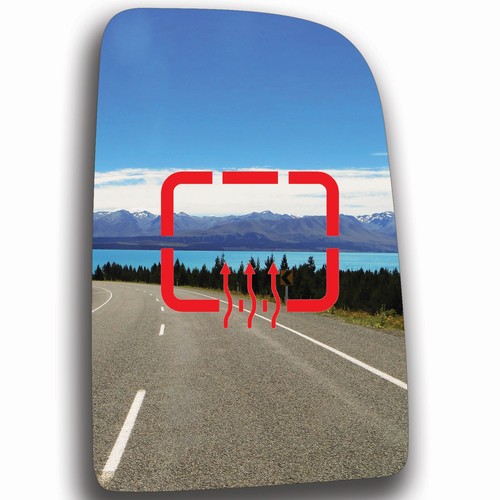 Blue mirror glass right heated - mirror,