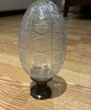  Heavy Cut Glass Bronze/Brass