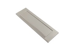 Satin or Gold Aluminium Letterbox 10" x 3" Rear Fix Post Box Sprung Letter Plate