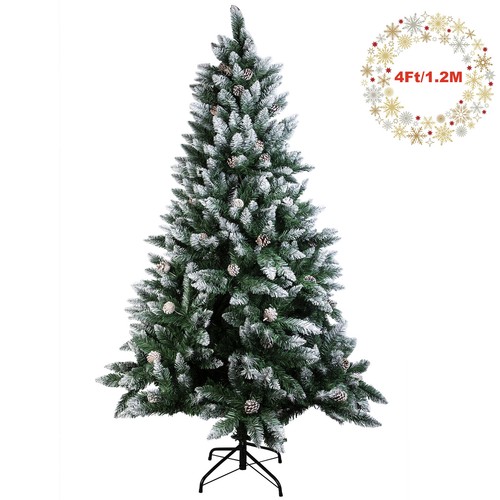 Christmas tree snow - christmas, flocked