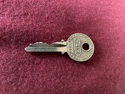 Yale key marked security dated - key,