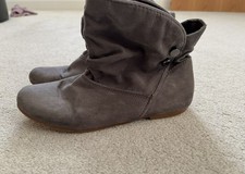 Zara grey Suede  Ankle Boots