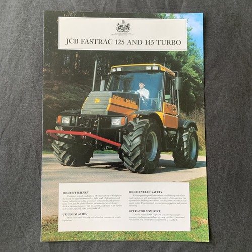 Jcb fastrac 125 and - 145, turbo