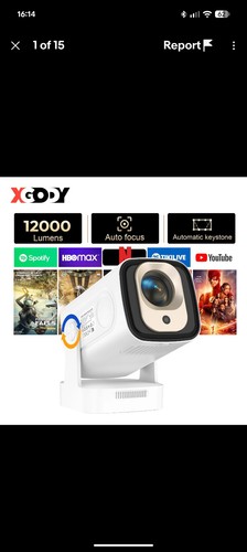 Xgody smart projector - xgody, 4k