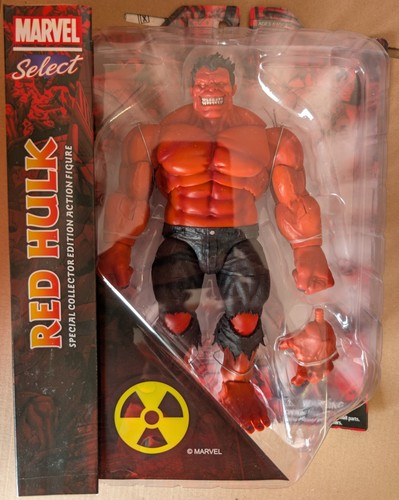 Marvel select red hulk action - marvel,