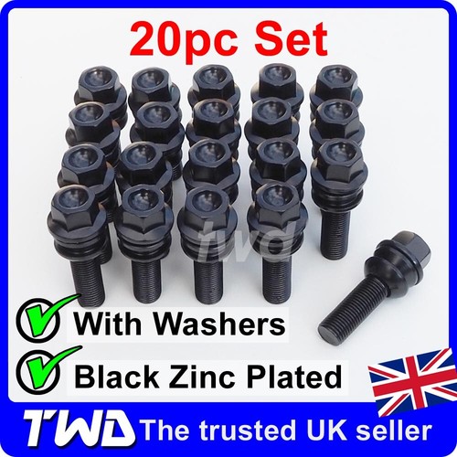 20x black wheel bolts - wheel,