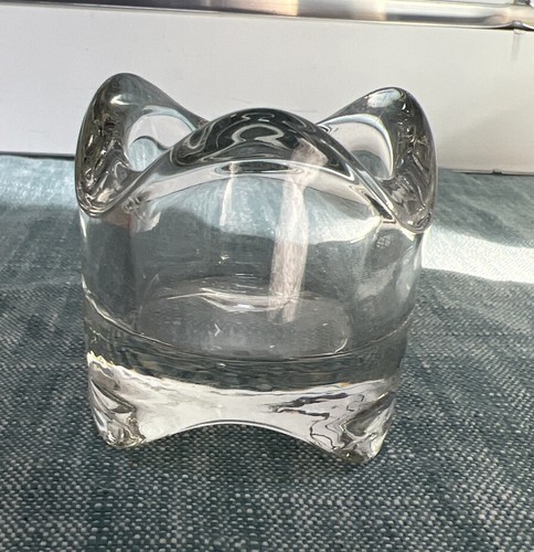 Clear glass candle holder - clear,