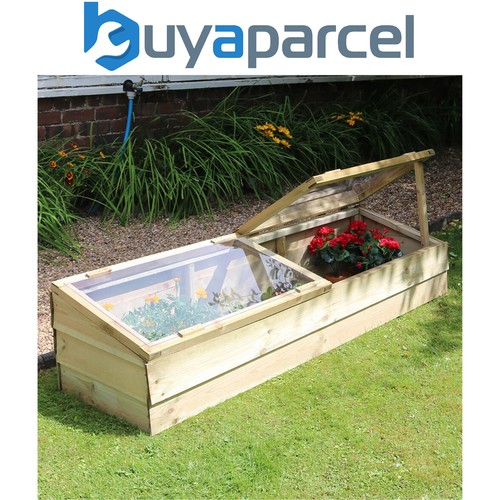 Zest sleeper wooden cold frame - wooden,