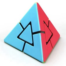 Pyraminx Puzzle Cube - Pyramid Shape Brain Teaser Educational Toy