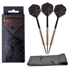 FALCON™ SAKER 90% Tungsten Darts Set  24g Barrels Shafts Strong Flights + Wallet