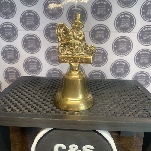 Vintage solid brass - brass, bell