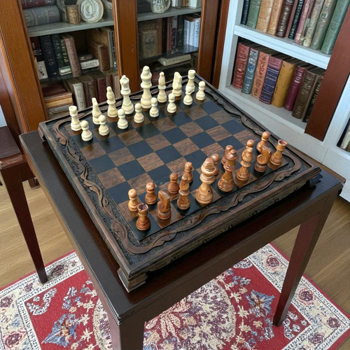 Chess set vintage - set, board