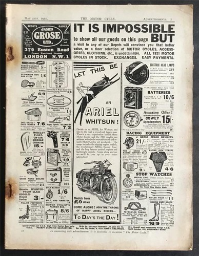 The motor cycle magazine - magazine, 21