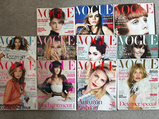 Vogue UK British magazine bundle lot x11 2013 - Kate Moss Beyonce Alexa Chung B
