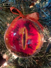 Handmade Lord of The Rings The Eye of Sauron Movie Christmas Tree Bauble Gift