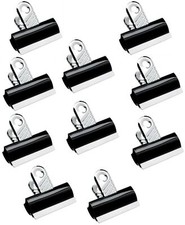 Q-Connect Bulldog Clips Metal Grip Clip Paper Binding - 10 Pack - Select Size