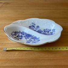 Vtg Aynsley Cottage Blue White