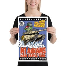 M1 Abrams Tank Poster - Rat