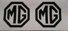 2 X MG LOGO  - Vinyl Decal Sticker CAR/VAN/LAPTOP/CONSOLE/TOOLBOX SELF ADHESIVE