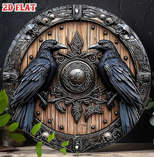 RAVEN VIKING SHIELD GOTHIC