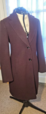 zara coat burgandy colour size XS size 8 from this season soft shoulder pad coat